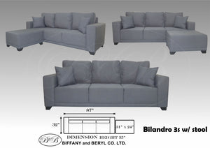 Bilandro 3 Seater w/ stool