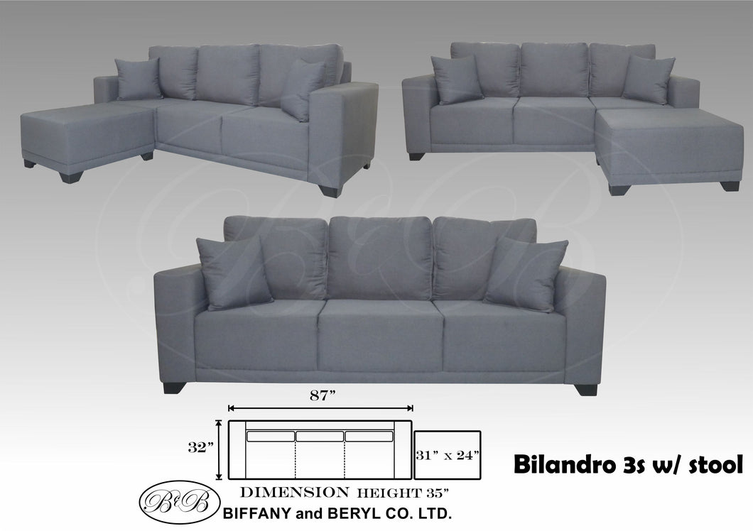 Bilandro 3 Seater w/ stool